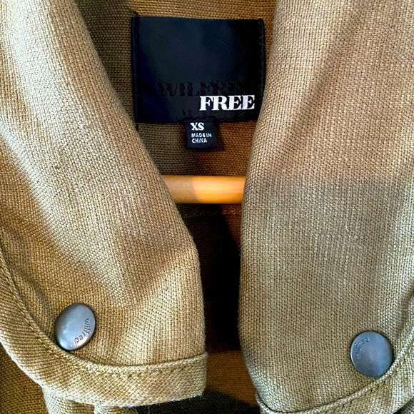 Wilfred Free Utility Jacket with Faux Leather Sleeves - Picture 4 of 6